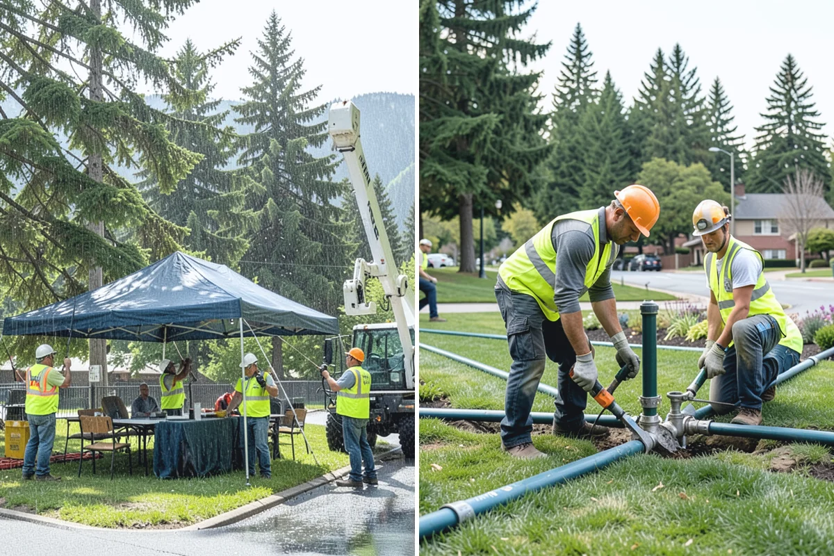Playground Equipment Installation in Skykomish, King County, WA - Review manufacturer plans and confirm layout, use zones, and footings