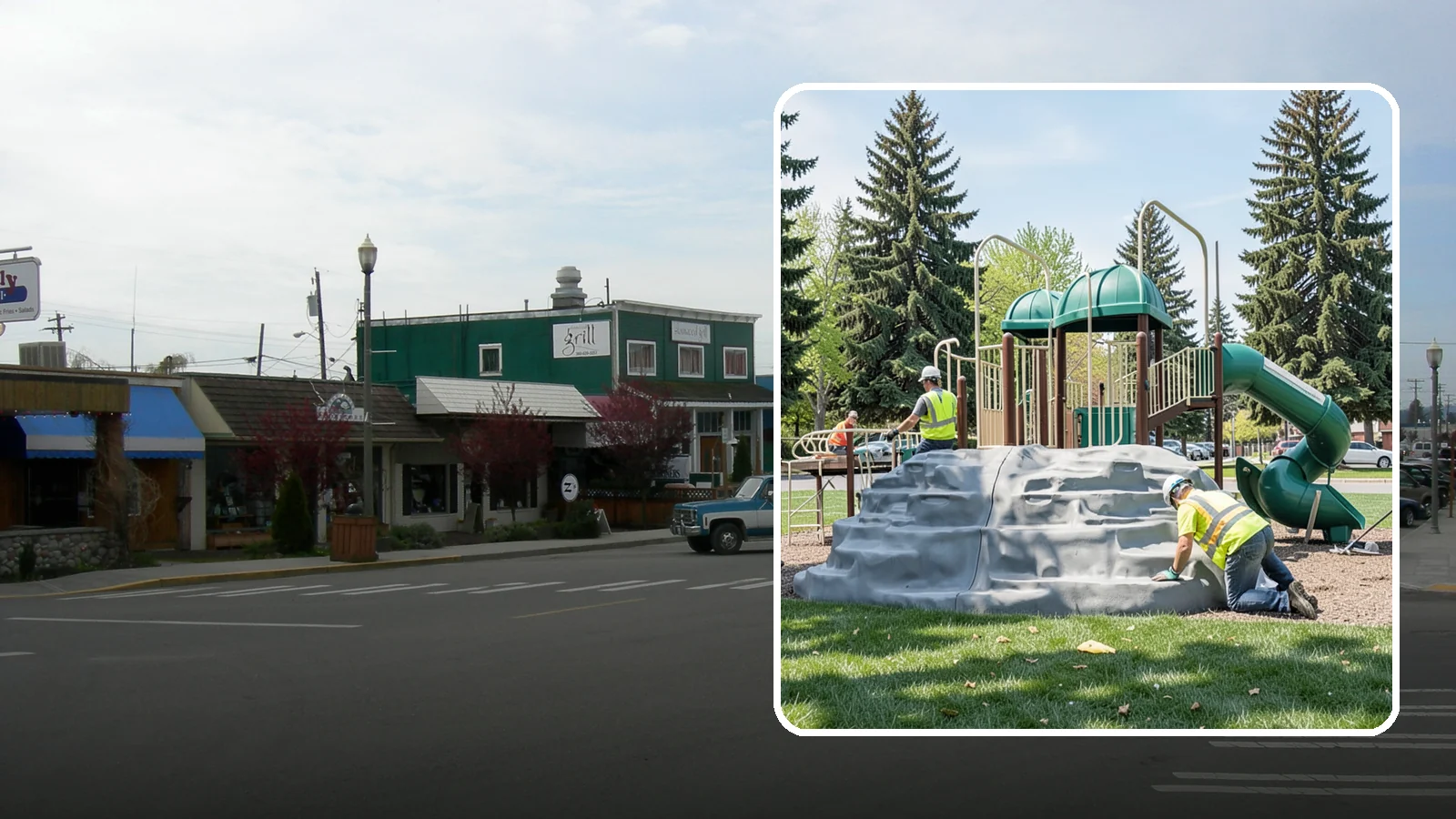 Playground Equipment Installation in Stanwood, Snohomish County, WA - Installation of playground structures to CPSC and ASTM safety standards with certified inspection at turnover.