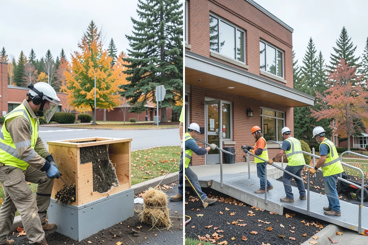 Playground Equipment Installation in Wilkeson, Pierce County, WA - Review manufacturer plans and confirm layout, use zones, and footings