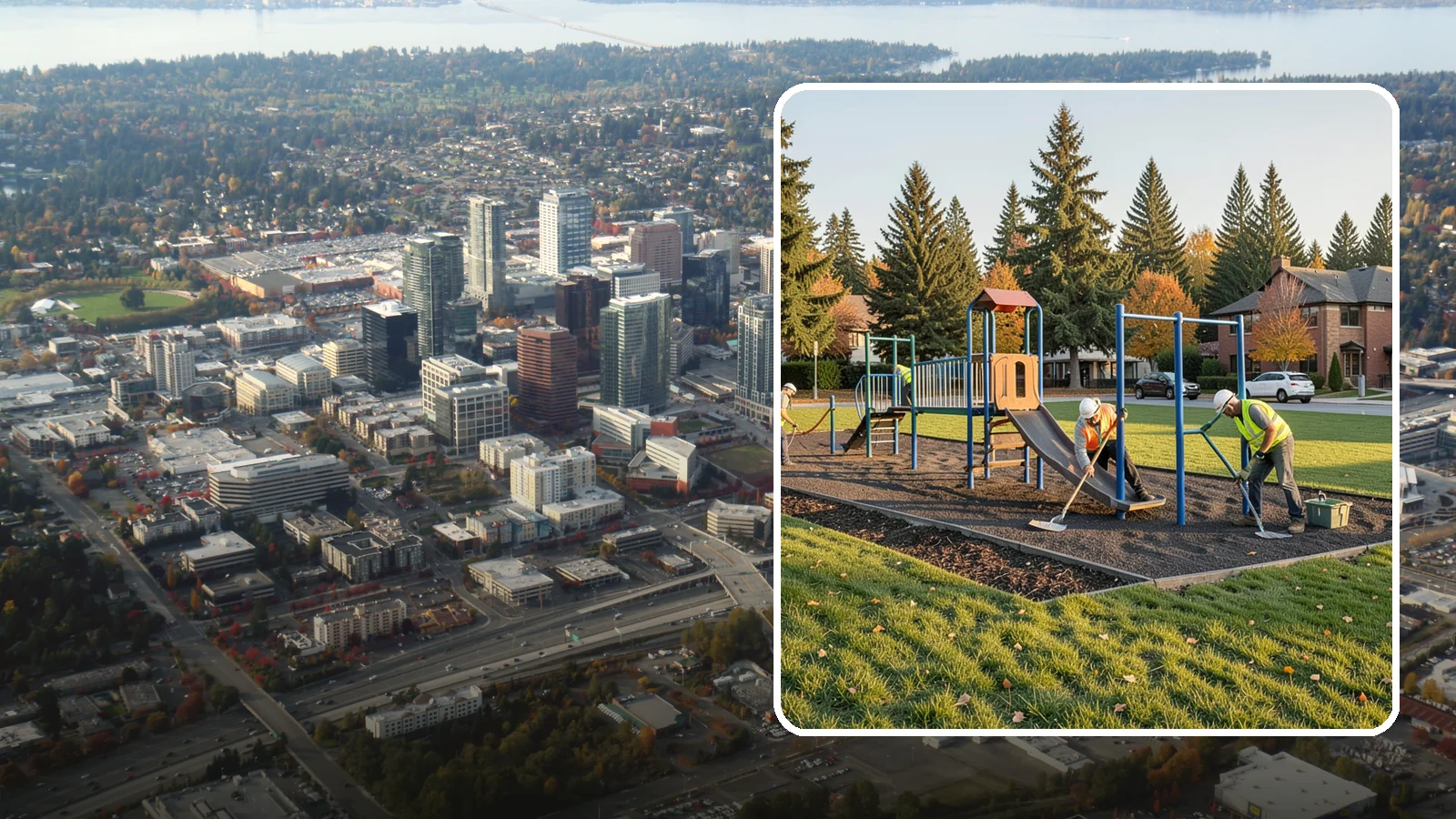 Playground Maintenance in Bellevue, King County, WA - Preventive upkeep of playground structures, surfacing, and hardware that keeps public play areas compliant and safe.