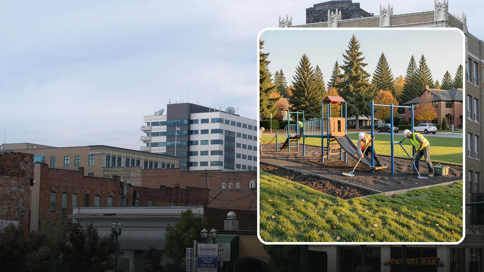 Playground Maintenance in Everett, Snohomish County, WA - Preventive upkeep of playground structures, surfacing, and hardware that keeps public play areas compliant and safe.