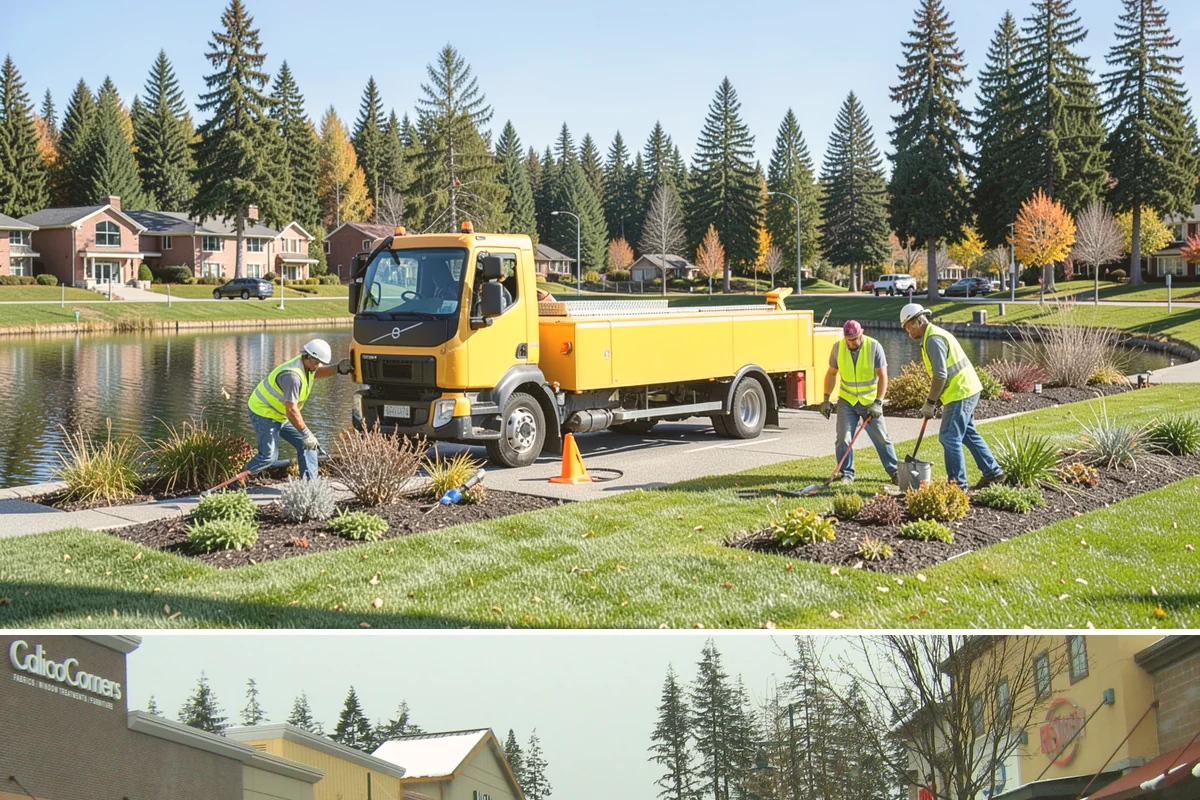 Playground Maintenance in Mill Creek, Snohomish County, WA - Servicing runs year-round, with heavier surfacing top-offs in spring ahead of the busy summer play season.