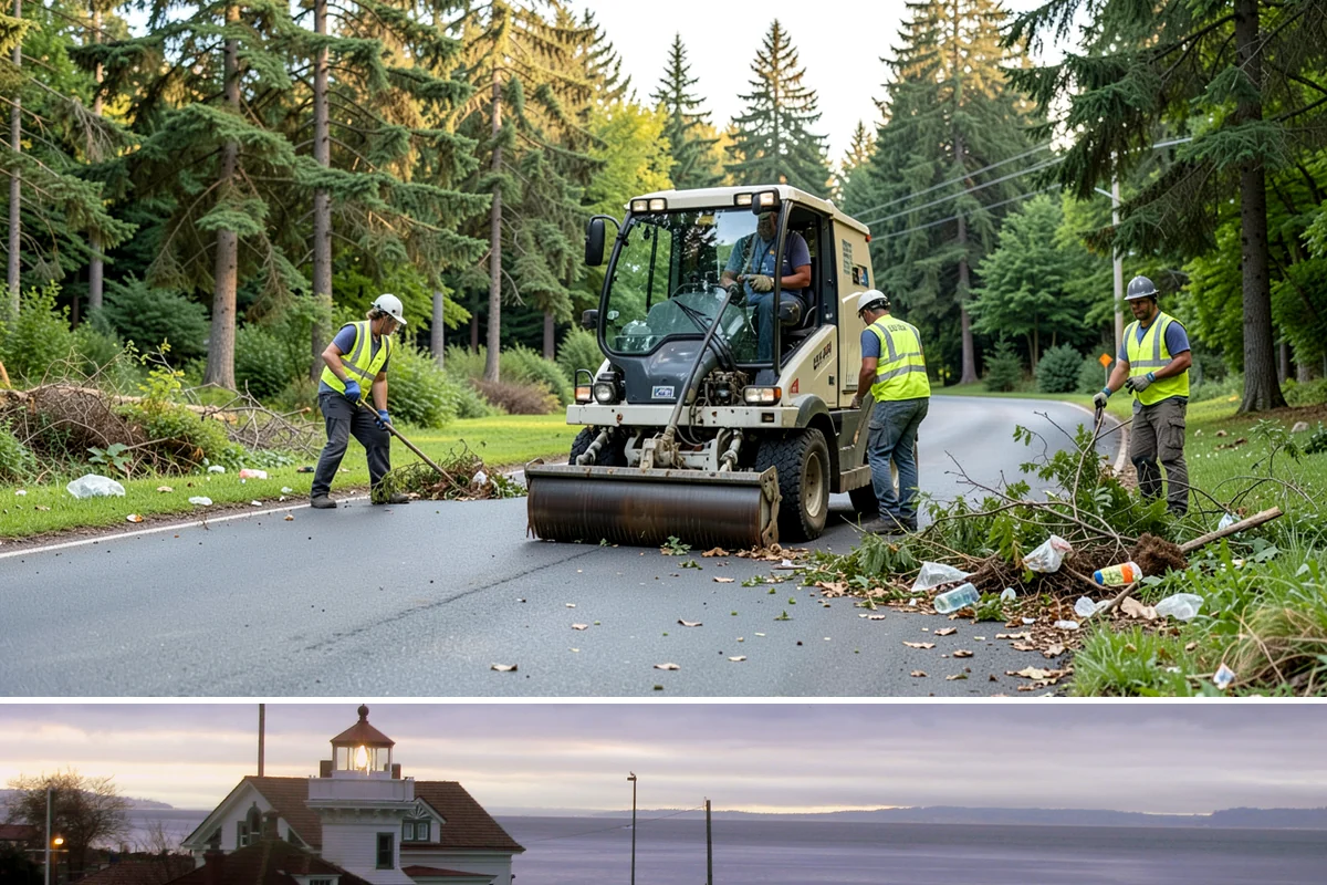 Playground Maintenance in Mukilteo, Snohomish County, WA - Servicing runs year-round, with heavier surfacing top-offs in spring ahead of the busy summer play season.