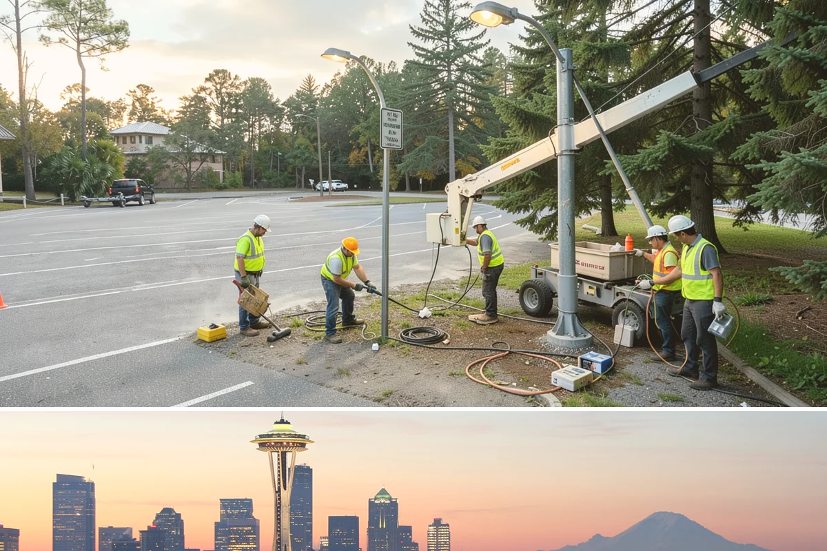 Playground Maintenance in Seattle, King County, WA - Servicing runs year-round, with heavier surfacing top-offs in spring ahead of the busy summer play season.