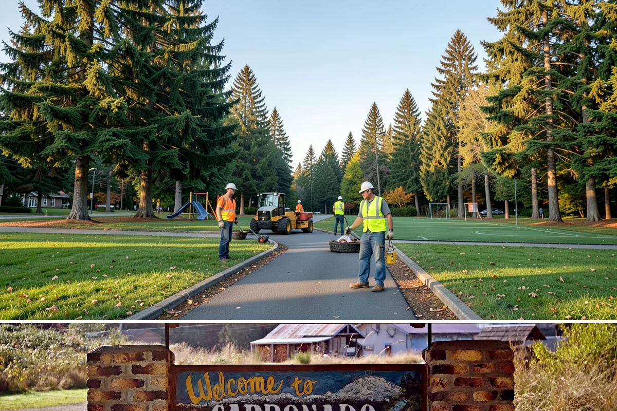 Playground Mulch Installation in Carbonado, Pierce County, WA - Top-offs are ideal in spring before peak summer use and again in early fall after heavy-season displacement.