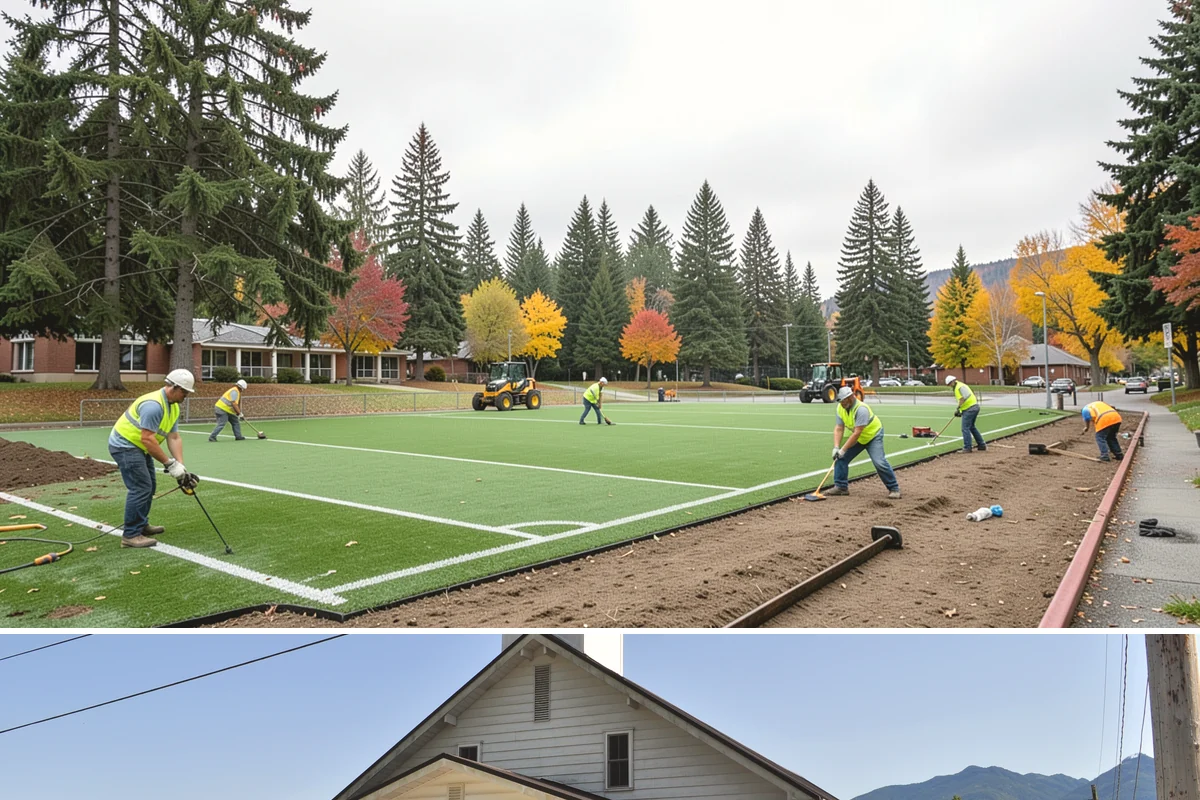 Playground Mulch Installation in Concrete, Skagit County, WA - Top-offs are ideal in spring before peak summer use and again in early fall after heavy-season displacement.