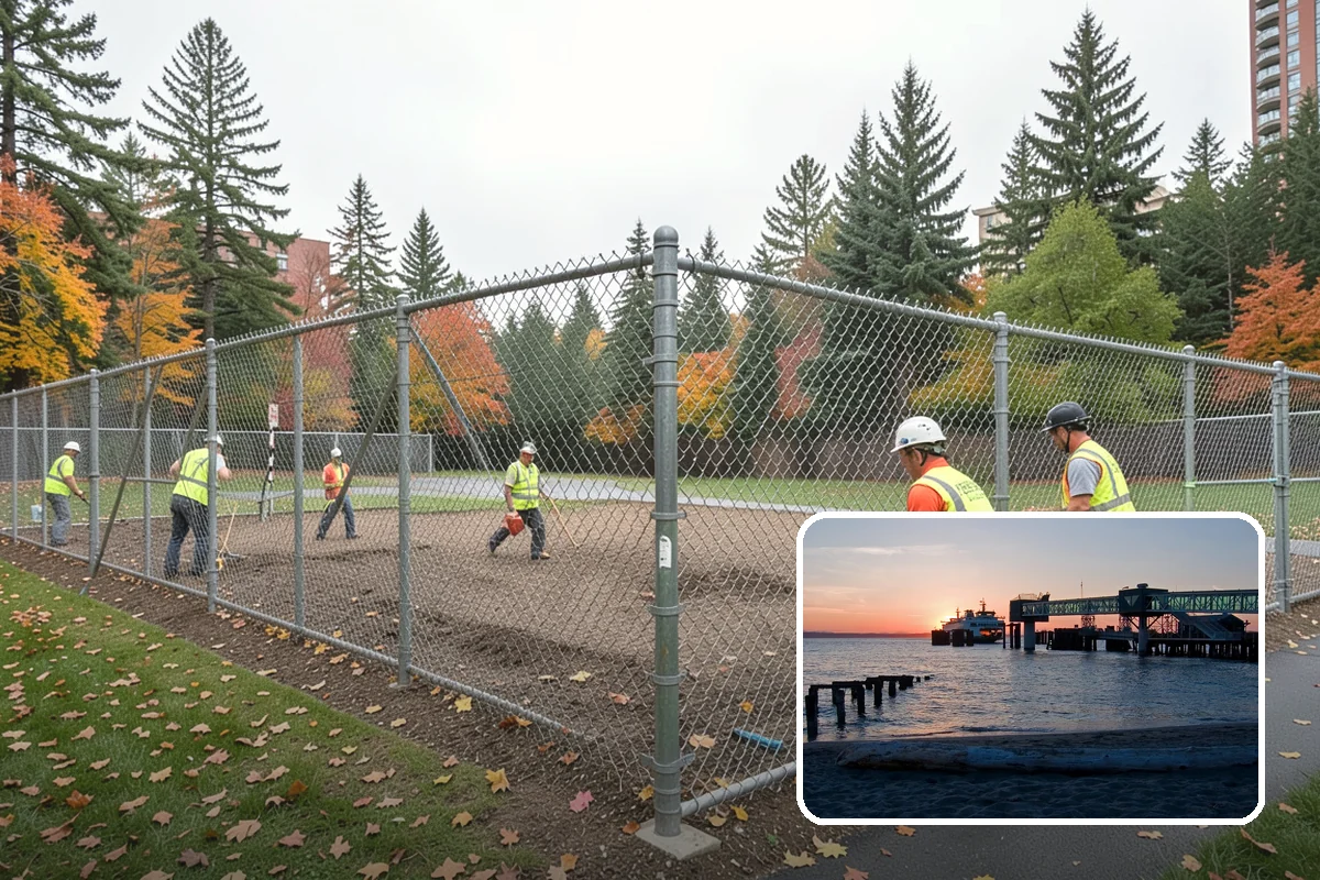 Playground Mulch Installation in Edmonds, Snohomish County, WA - Restores certified fall-height protection under play equipment