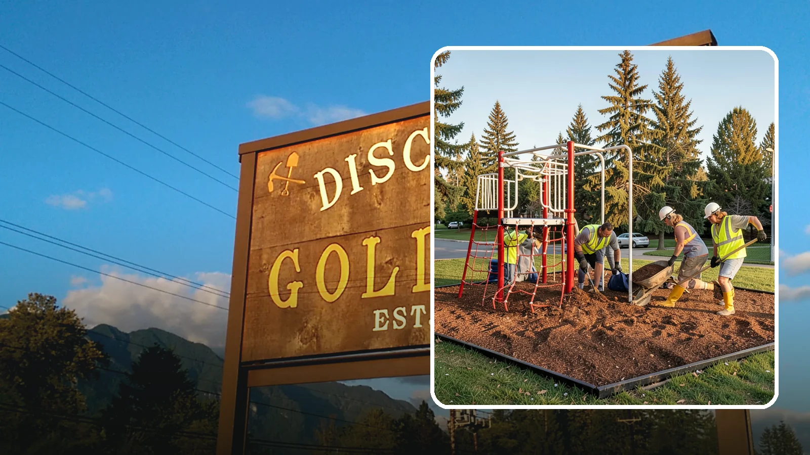 Playground Mulch Installation in Gold Bar, Snohomish County, WA - Engineered wood fiber and mulch installation that maintains safe fall-attenuating surfaces under public play equipment.