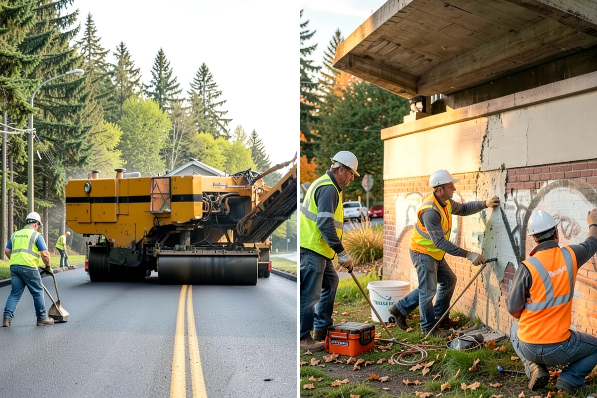 Playground Mulch Installation in Lakewood, Pierce County, WA - Measure existing surfacing depth against required fall-height rating