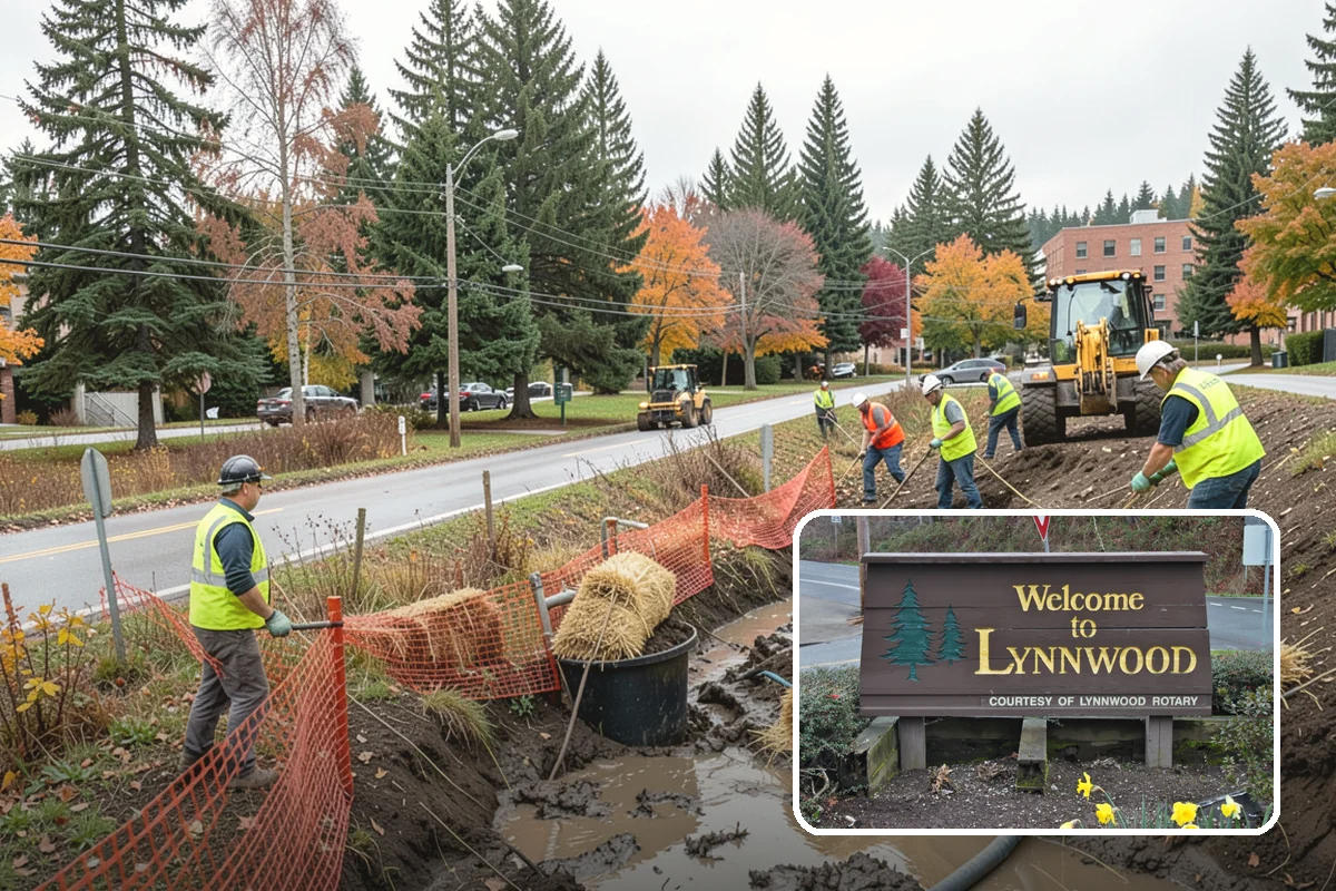 Playground Mulch Installation in Lynnwood, Snohomish County, WA - Restores certified fall-height protection under play equipment