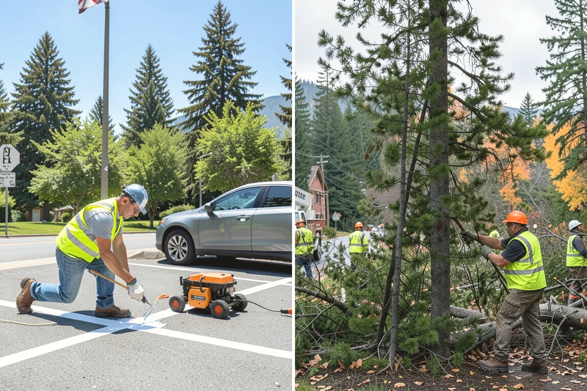 Playground Mulch Installation in Mill Creek, Snohomish County, WA - Measure existing surfacing depth against required fall-height rating