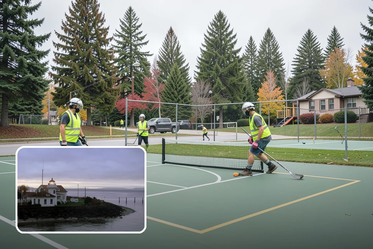 Playground Mulch Installation in Mukilteo, Snohomish County, WA - Restores certified fall-height protection under play equipment