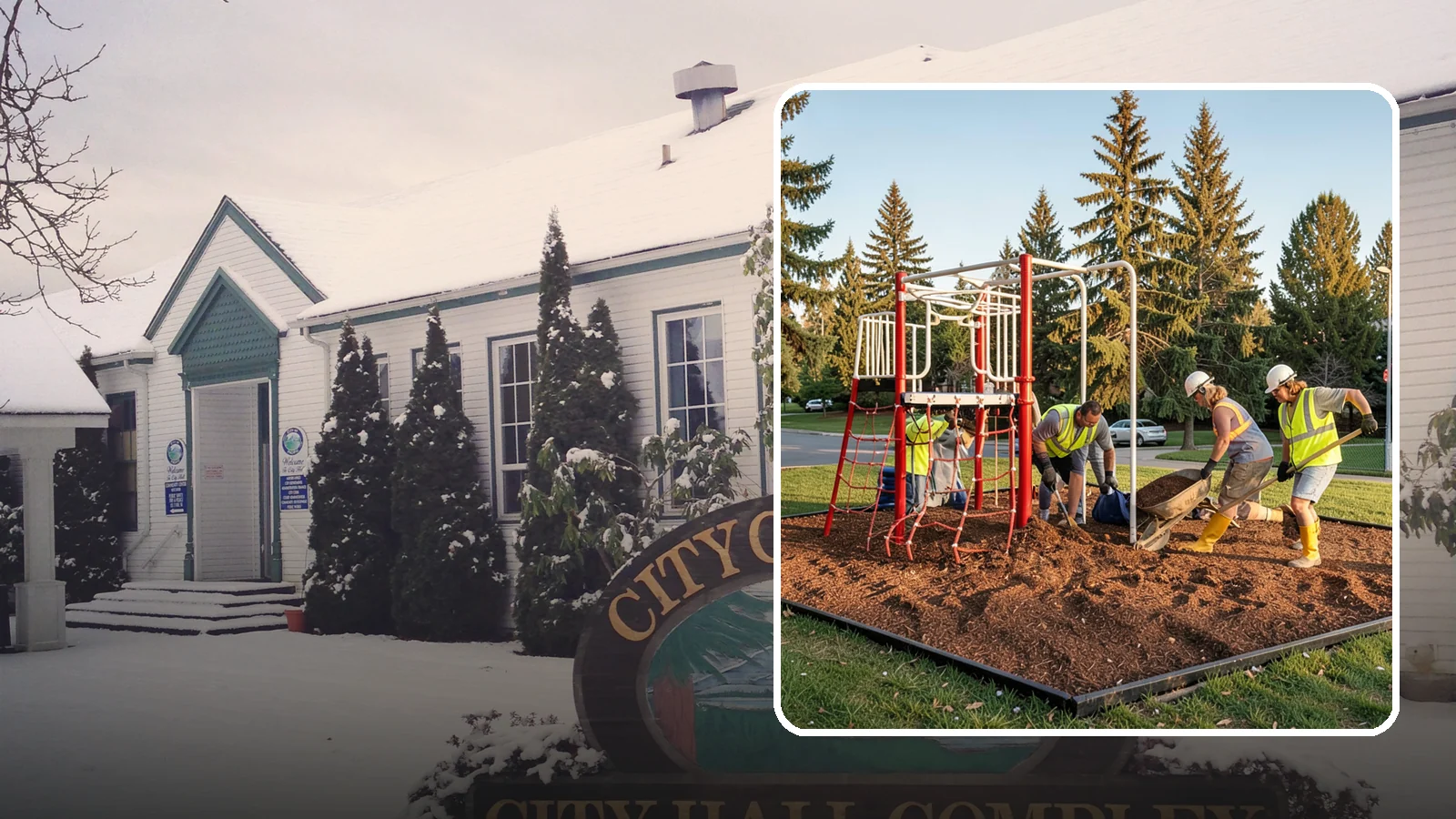 Playground Mulch Installation in Pacific, King County, WA - Engineered wood fiber and mulch installation that maintains safe fall-attenuating surfaces under public play equipment.