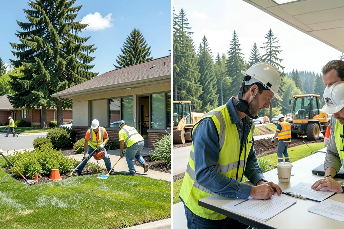 Playground Mulch Installation in Pacific, King County, WA - Measure existing surfacing depth against required fall-height rating