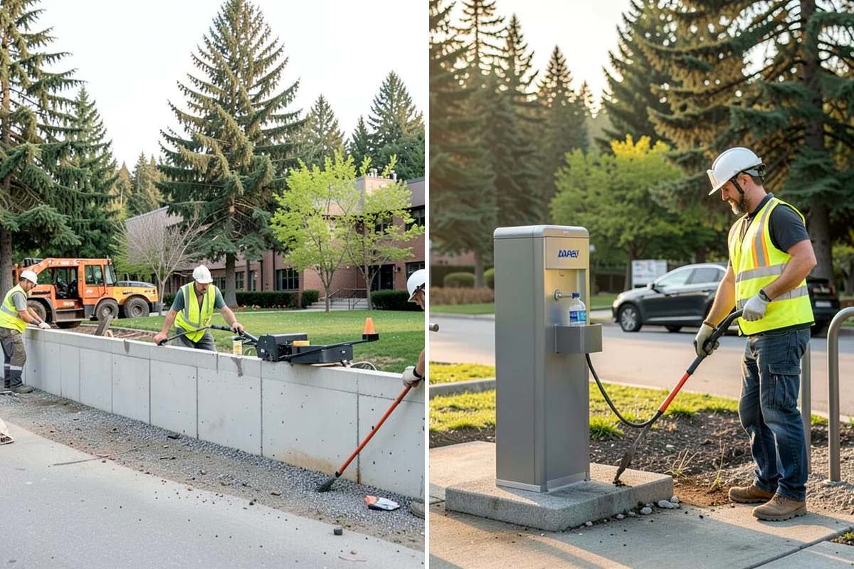 Playground Mulch Installation in Puyallup, Pierce County, WA - Measure existing surfacing depth against required fall-height rating