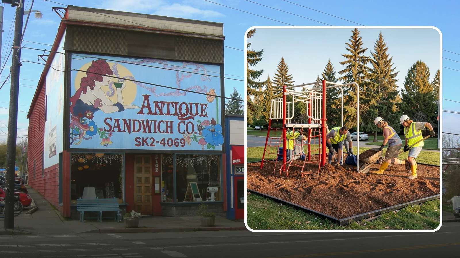 Playground Mulch Installation in Ruston, Pierce County, WA - Engineered wood fiber and mulch installation that maintains safe fall-attenuating surfaces under public play equipment.