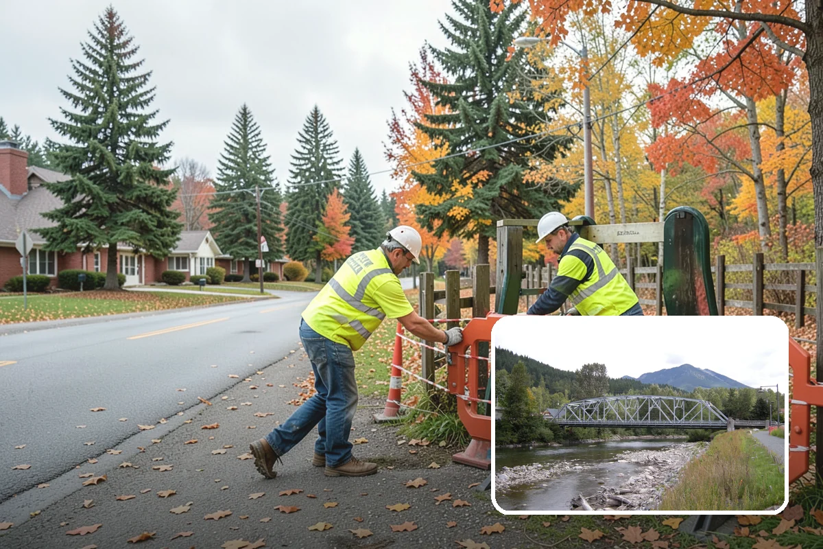 Playground Mulch Installation in Skykomish, King County, WA - Restores certified fall-height protection under play equipment