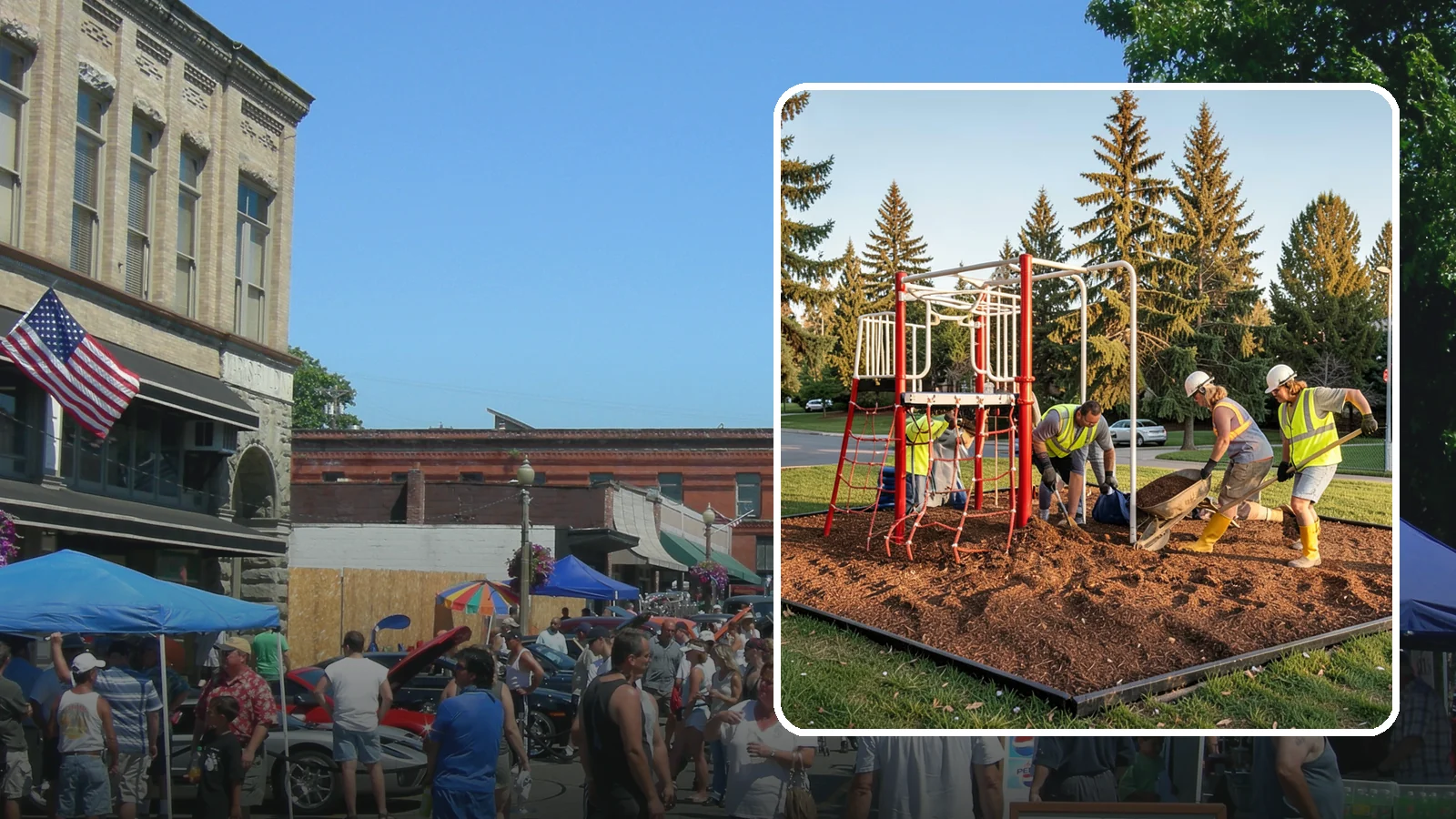 Playground Mulch Installation in Snohomish, Snohomish County, WA - Engineered wood fiber and mulch installation that maintains safe fall-attenuating surfaces under public play equipment.