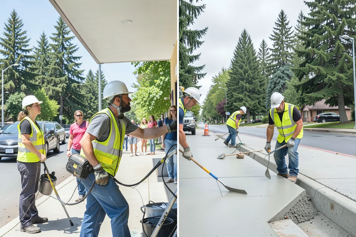 Playground Mulch Installation in South Prairie, Pierce County, WA - Measure existing surfacing depth against required fall-height rating