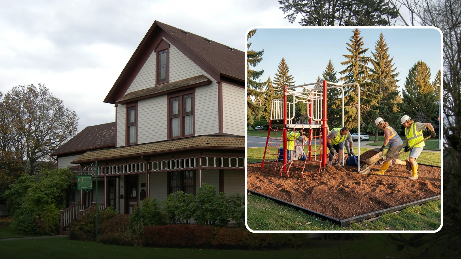 Playground Mulch Installation in Sumner, Pierce County, WA - Engineered wood fiber and mulch installation that maintains safe fall-attenuating surfaces under public play equipment.