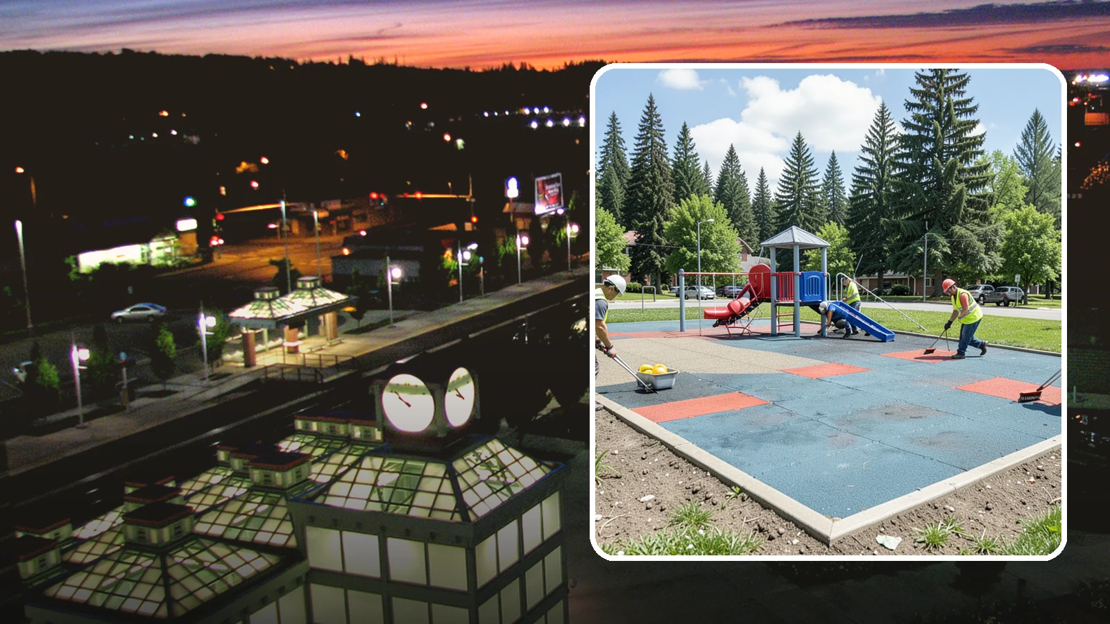 Playground Surface Repair in Auburn, King County, WA - Restoration and repair of playground fall surfacing to keep impact-attenuation zones compliant and hazard-free.