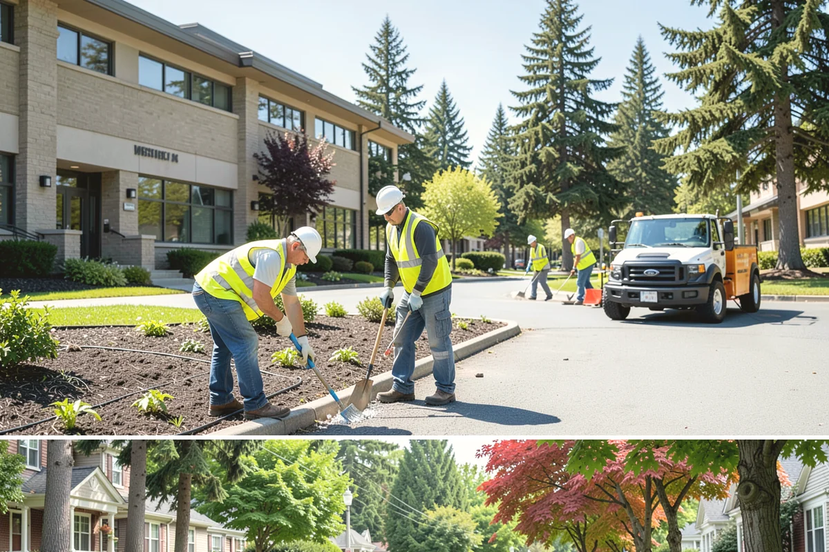 Playground Surface Repair in Beaux Arts Village, King County, WA - Poured-in-place work is best scheduled in the dry summer months, while wood fiber replenishment can occur nearly year-round.