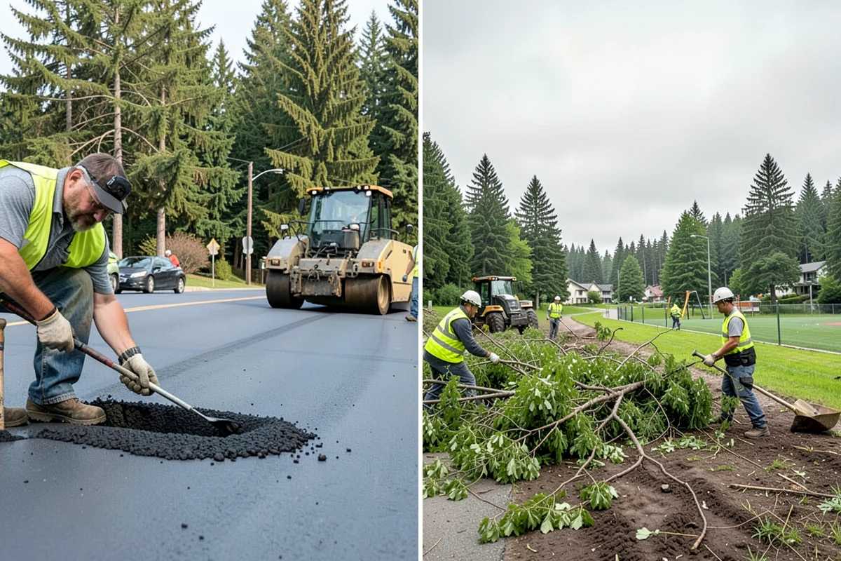 Playground Surface Repair in DuPont, Pierce County, WA - Inspect surfacing to identify worn, displaced, or damaged areas
