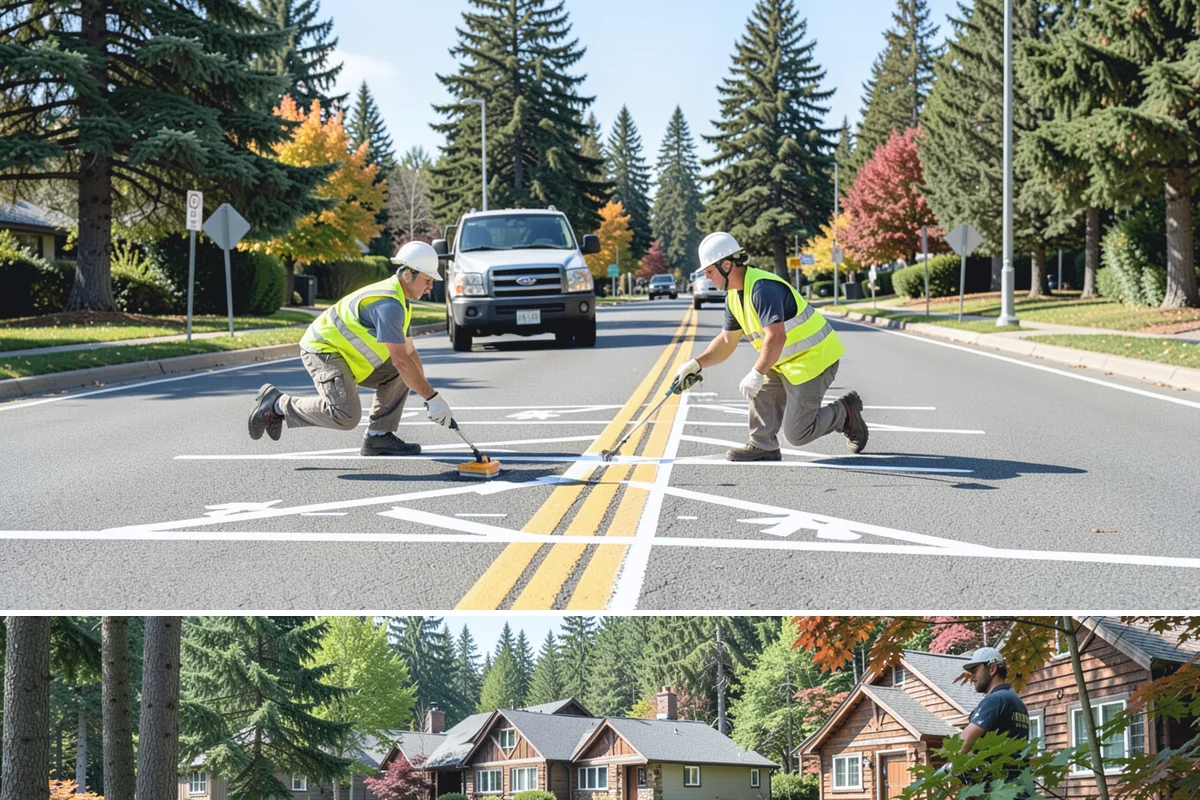 Playground Surface Repair in Edgewood, Pierce County, WA - Poured-in-place work is best scheduled in the dry summer months, while wood fiber replenishment can occur nearly year-round.