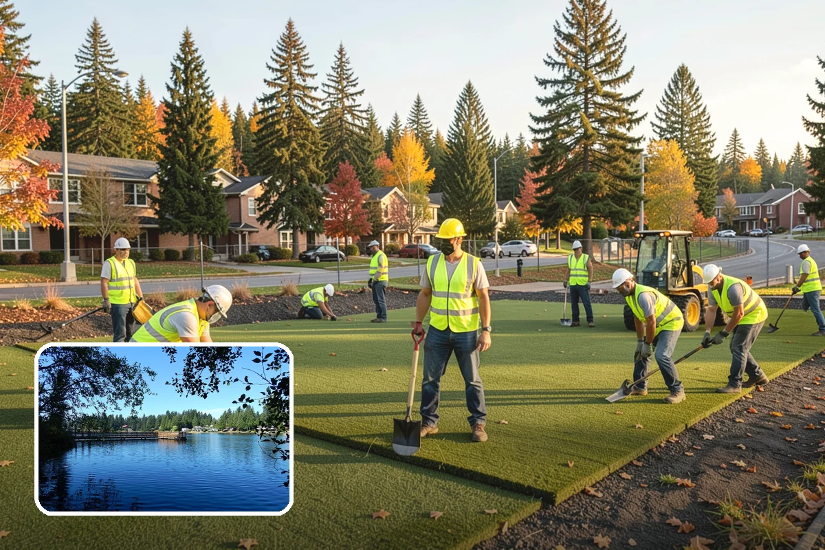 Playground Surface Repair in Federal Way, King County, WA - Restored impact protection that lowers injury risk and liability