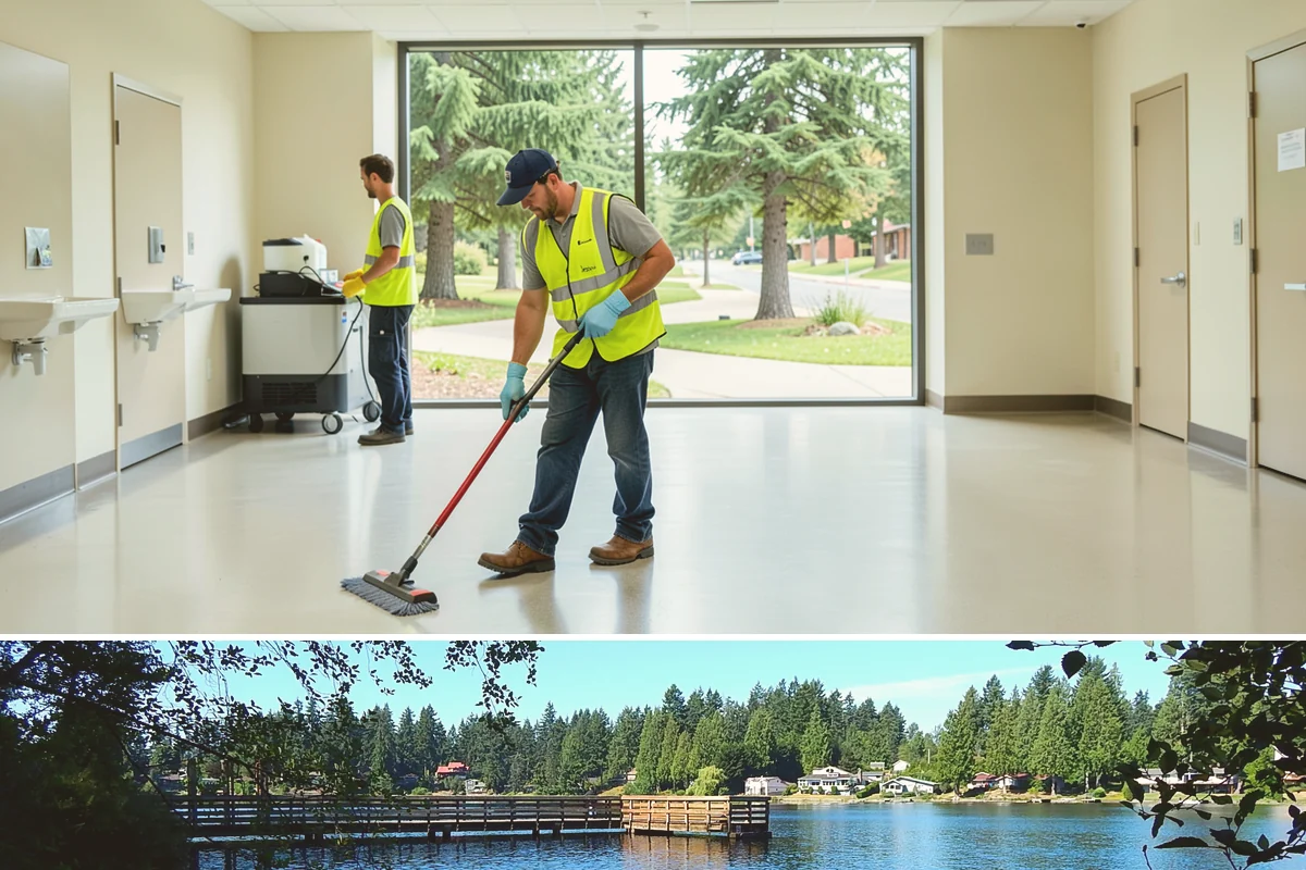 Playground Surface Repair in Federal Way, King County, WA - Poured-in-place work is best scheduled in the dry summer months, while wood fiber replenishment can occur nearly year-round.