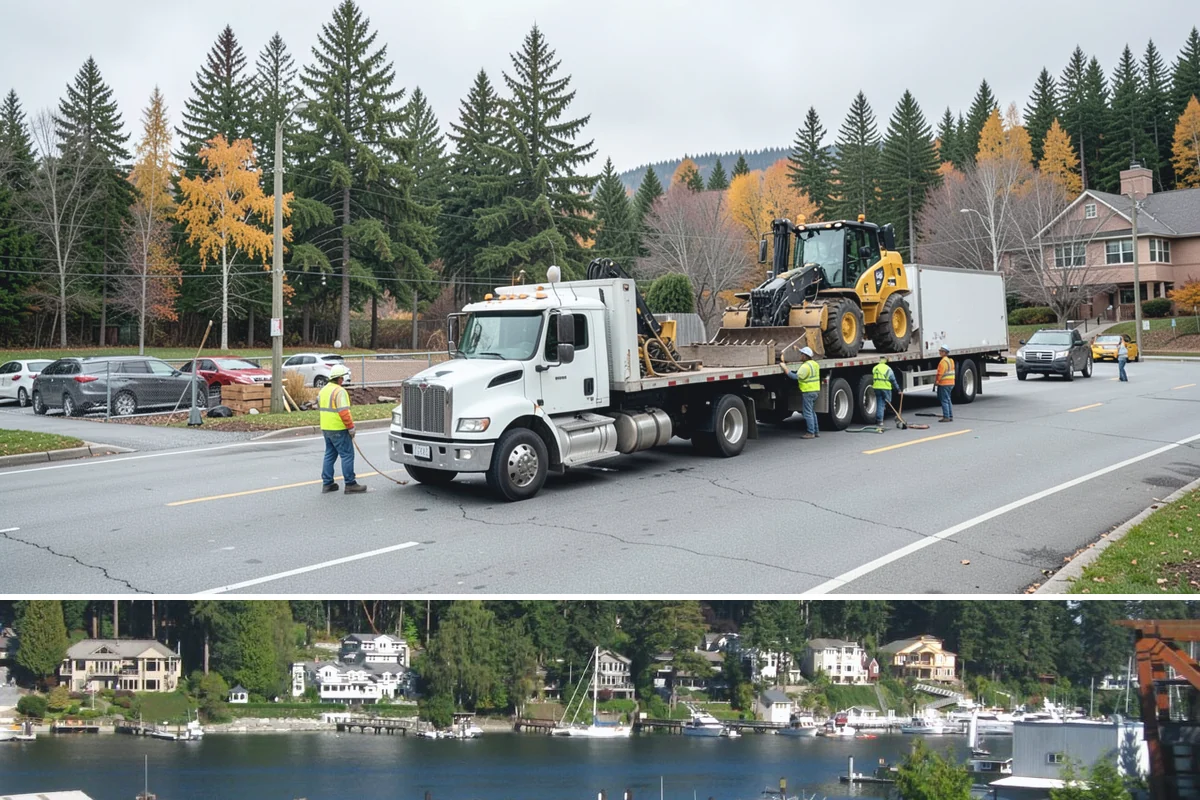 Playground Surface Repair in Gig Harbor, Pierce County, WA - Poured-in-place work is best scheduled in the dry summer months, while wood fiber replenishment can occur nearly year-round.