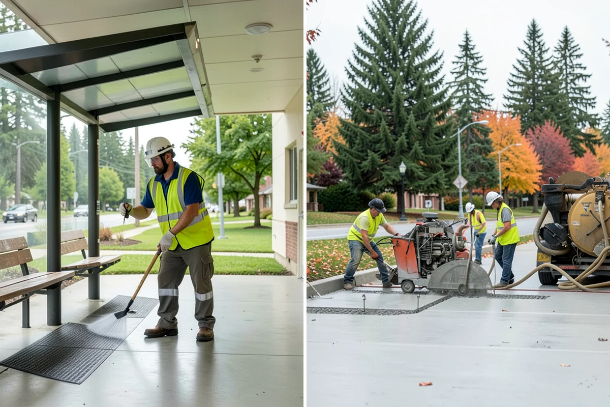 Playground Surface Repair in Hunts Point, King County, WA - Inspect surfacing to identify worn, displaced, or damaged areas