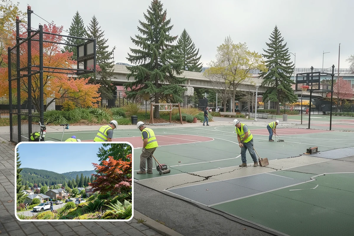 Playground Surface Repair in Index, Snohomish County, WA - Restored impact protection that lowers injury risk and liability