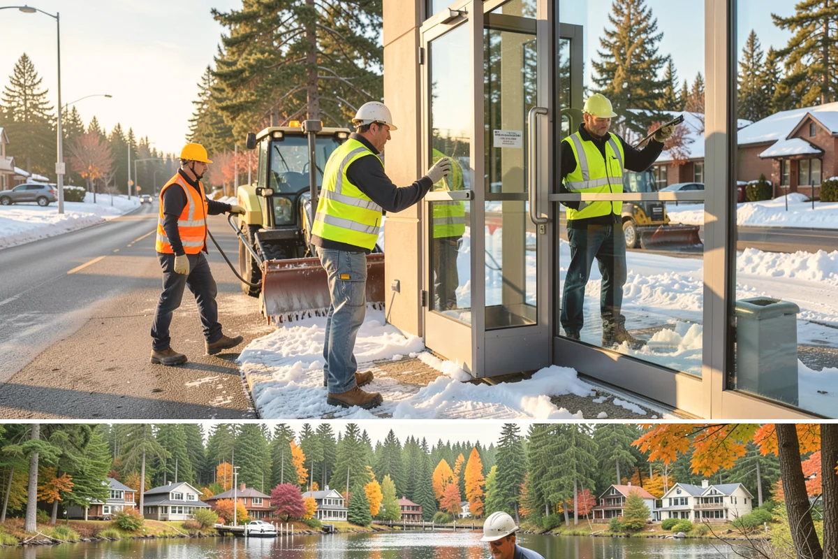 Playground Surface Repair in La Conner, Skagit County, WA - Poured-in-place work is best scheduled in the dry summer months, while wood fiber replenishment can occur nearly year-round.