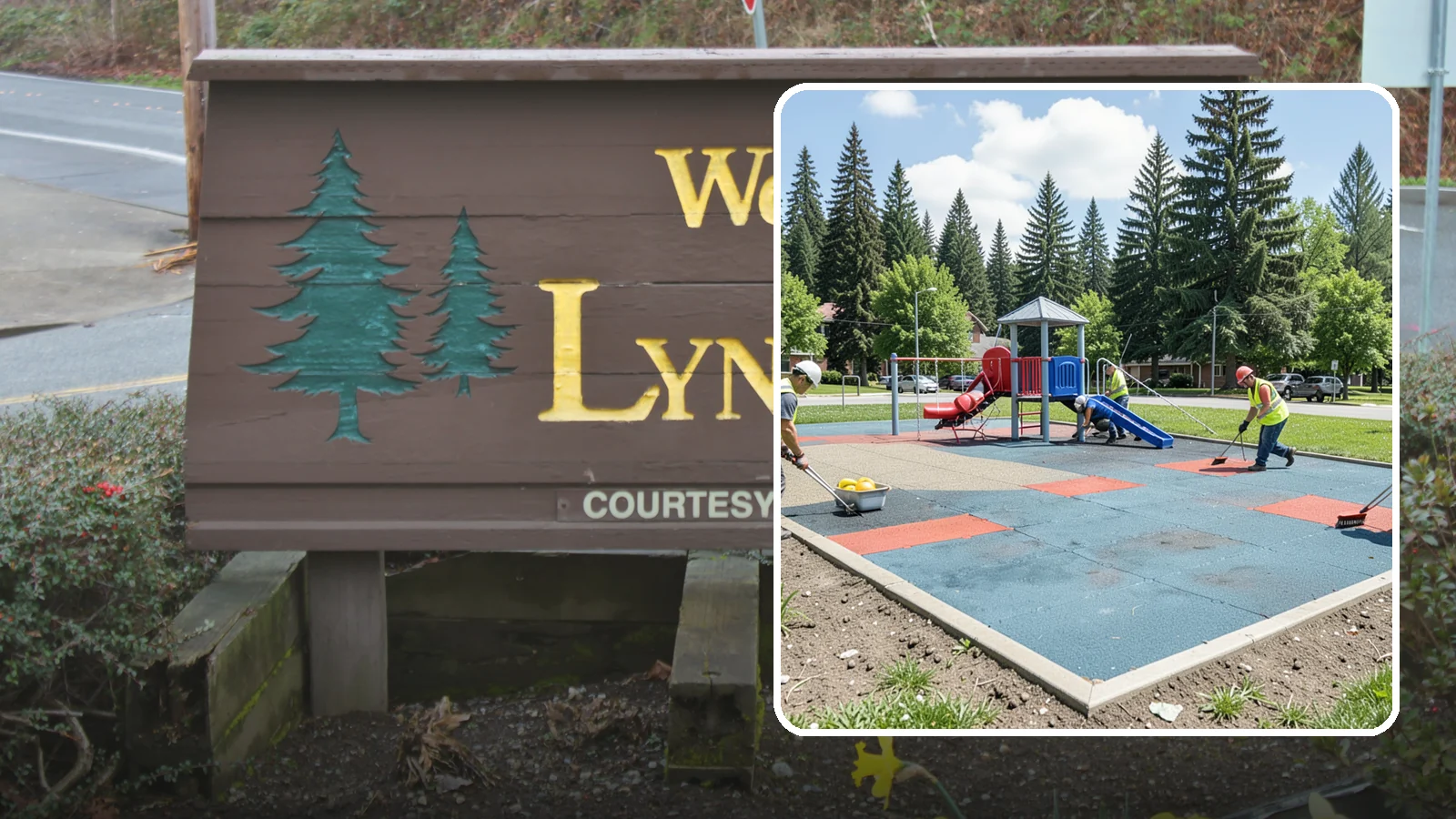 Playground Surface Repair in Lynnwood, Snohomish County, WA - Restoration and repair of playground fall surfacing to keep impact-attenuation zones compliant and hazard-free.