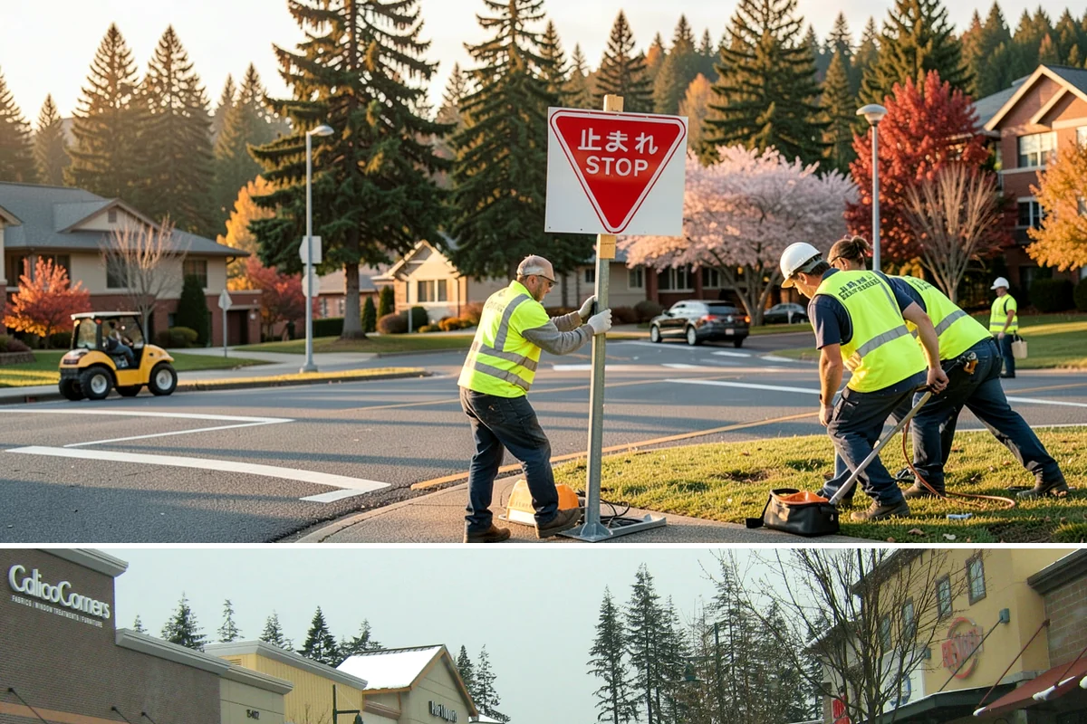 Playground Surface Repair in Mill Creek, Snohomish County, WA - Poured-in-place work is best scheduled in the dry summer months, while wood fiber replenishment can occur nearly year-round.