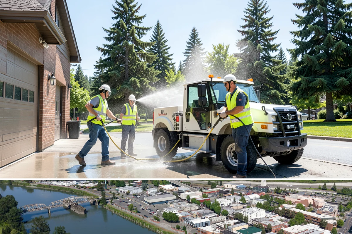 Playground Surface Repair in Mount Vernon, Skagit County, WA - Poured-in-place work is best scheduled in the dry summer months, while wood fiber replenishment can occur nearly year-round.