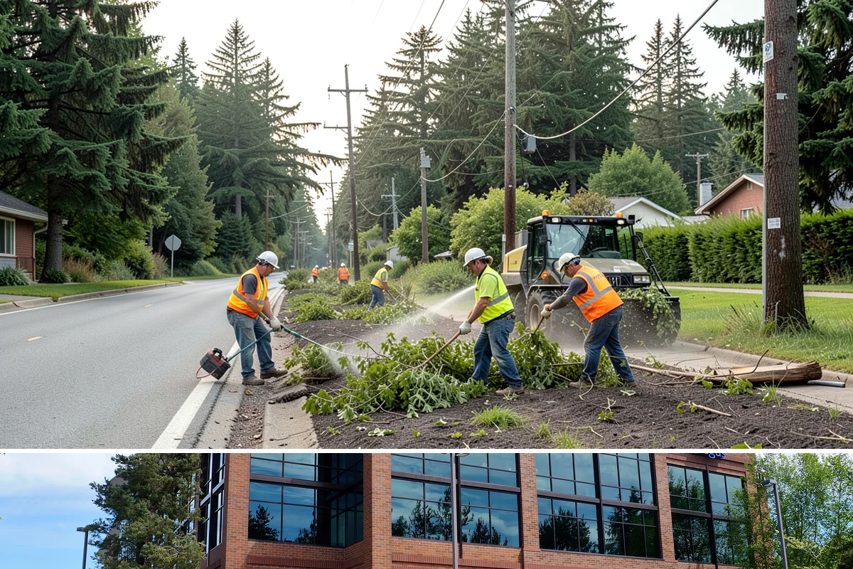 Playground Surface Repair in Mountlake Terrace, Snohomish County, WA - Poured-in-place work is best scheduled in the dry summer months, while wood fiber replenishment can occur nearly year-round.