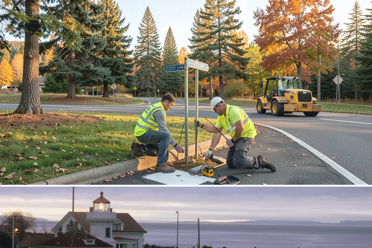 Playground Surface Repair in Mukilteo, Snohomish County, WA - Poured-in-place work is best scheduled in the dry summer months, while wood fiber replenishment can occur nearly year-round.