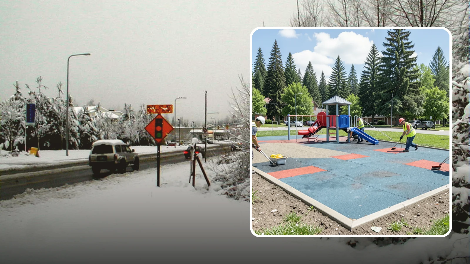 Playground Surface Repair in Newcastle, King County, WA - Restoration and repair of playground fall surfacing to keep impact-attenuation zones compliant and hazard-free.