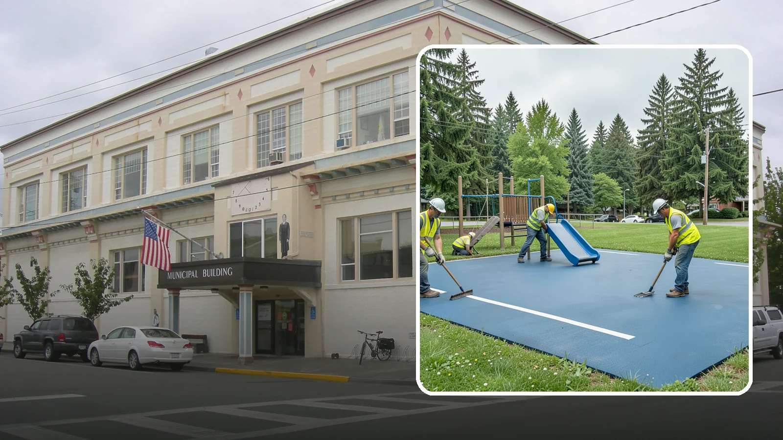 Playground Surfacing in Anacortes, Skagit County, WA - Installation and repair of poured-in-place and safety surfacing systems for accessible public play areas.