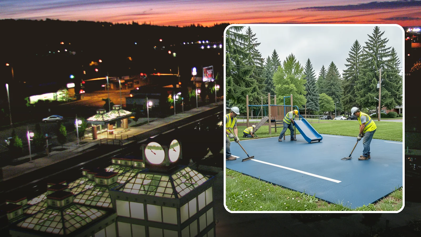 Playground Surfacing in Auburn, King County, WA - Installation and repair of poured-in-place and safety surfacing systems for accessible public play areas.