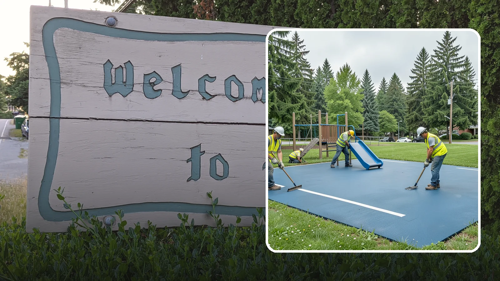 Playground Surfacing in Brier, Snohomish County, WA - Installation and repair of poured-in-place and safety surfacing systems for accessible public play areas.