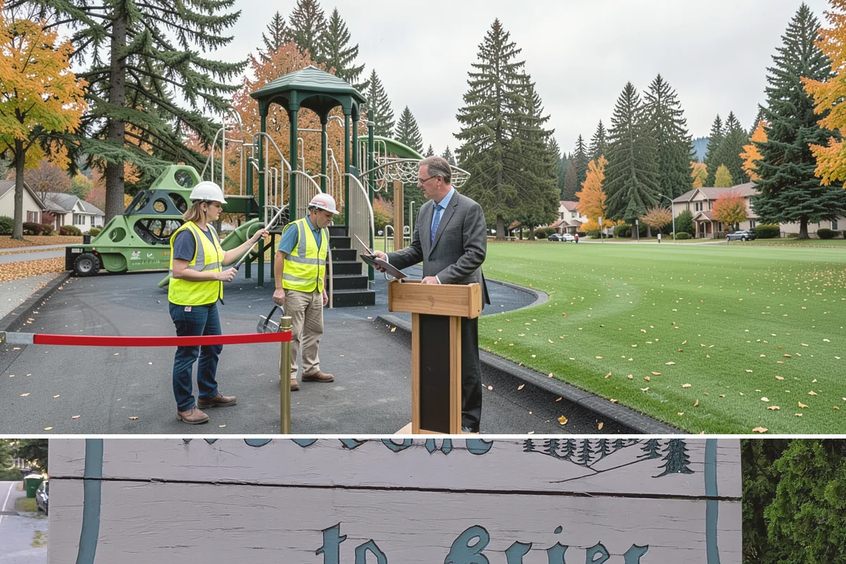 Playground Surfacing in Brier, Snohomish County, WA - Installation and curing are best scheduled during warm, dry summer weather to ensure proper adhesion and set.