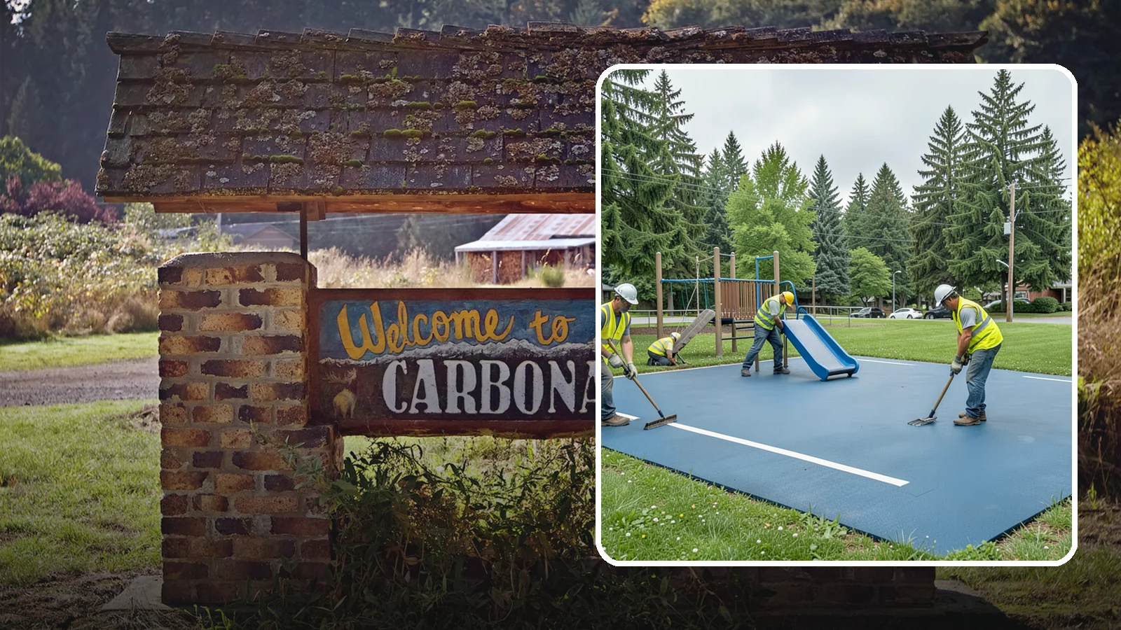 Playground Surfacing in Carbonado, Pierce County, WA - Installation and repair of poured-in-place and safety surfacing systems for accessible public play areas.