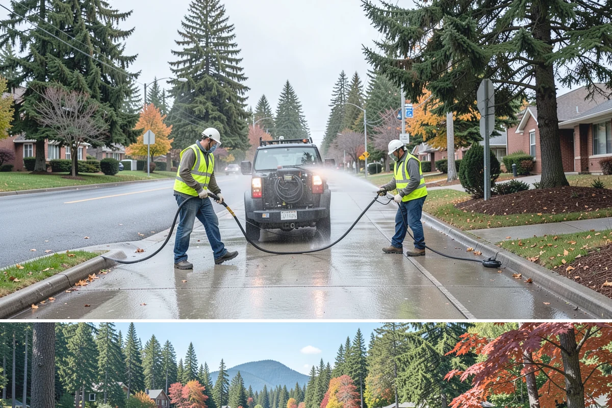 Playground Surfacing in Covington, King County, WA - Installation and curing are best scheduled during warm, dry summer weather to ensure proper adhesion and set.