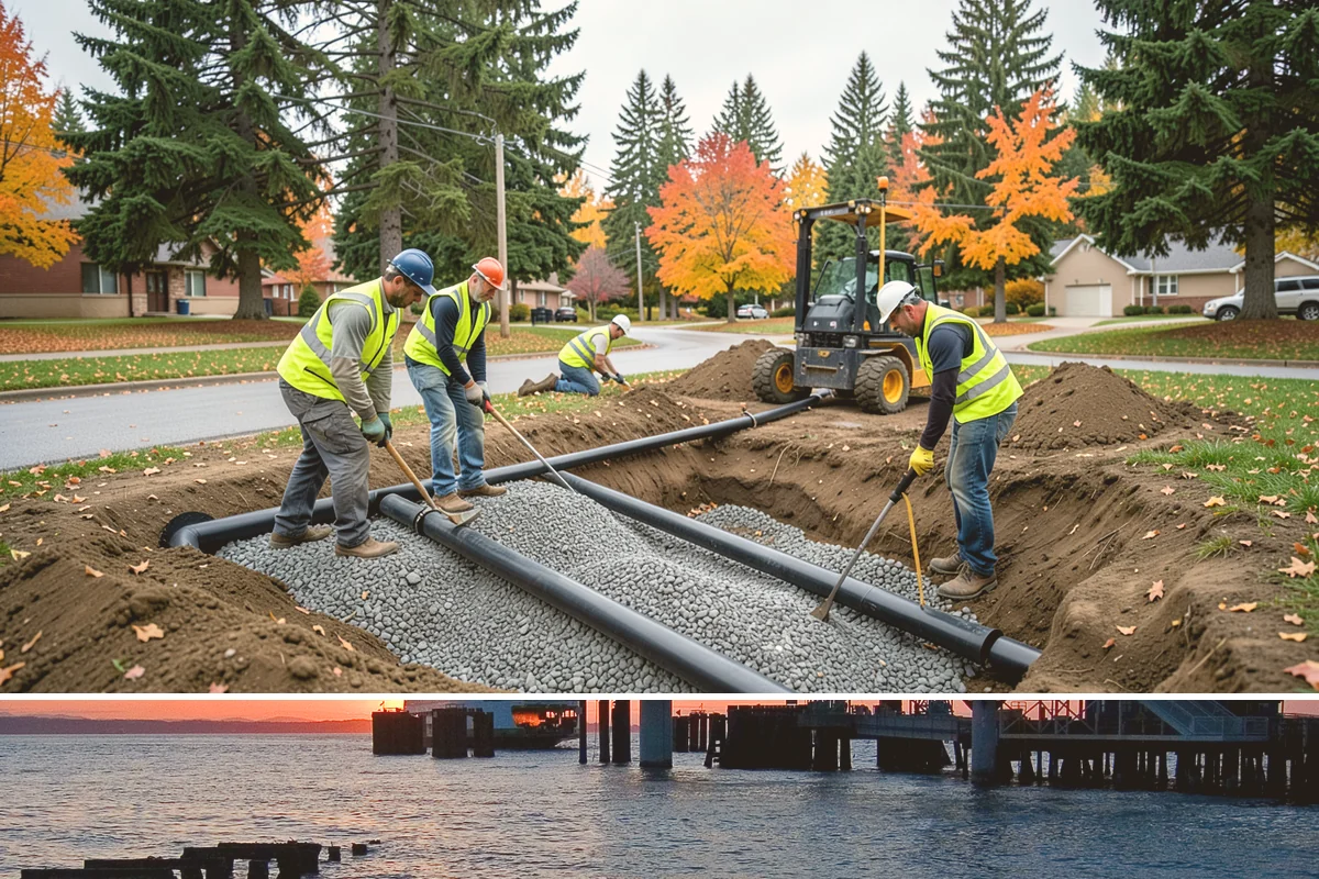 Playground Surfacing in Edmonds, Snohomish County, WA - Installation and curing are best scheduled during warm, dry summer weather to ensure proper adhesion and set.