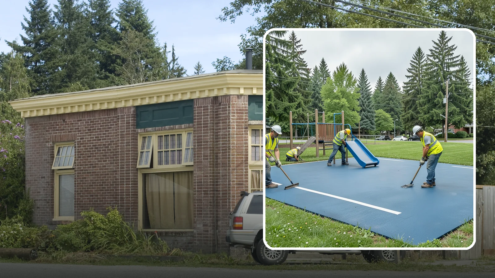 Playground Surfacing in Hamilton, Skagit County, WA - Installation and repair of poured-in-place and safety surfacing systems for accessible public play areas.