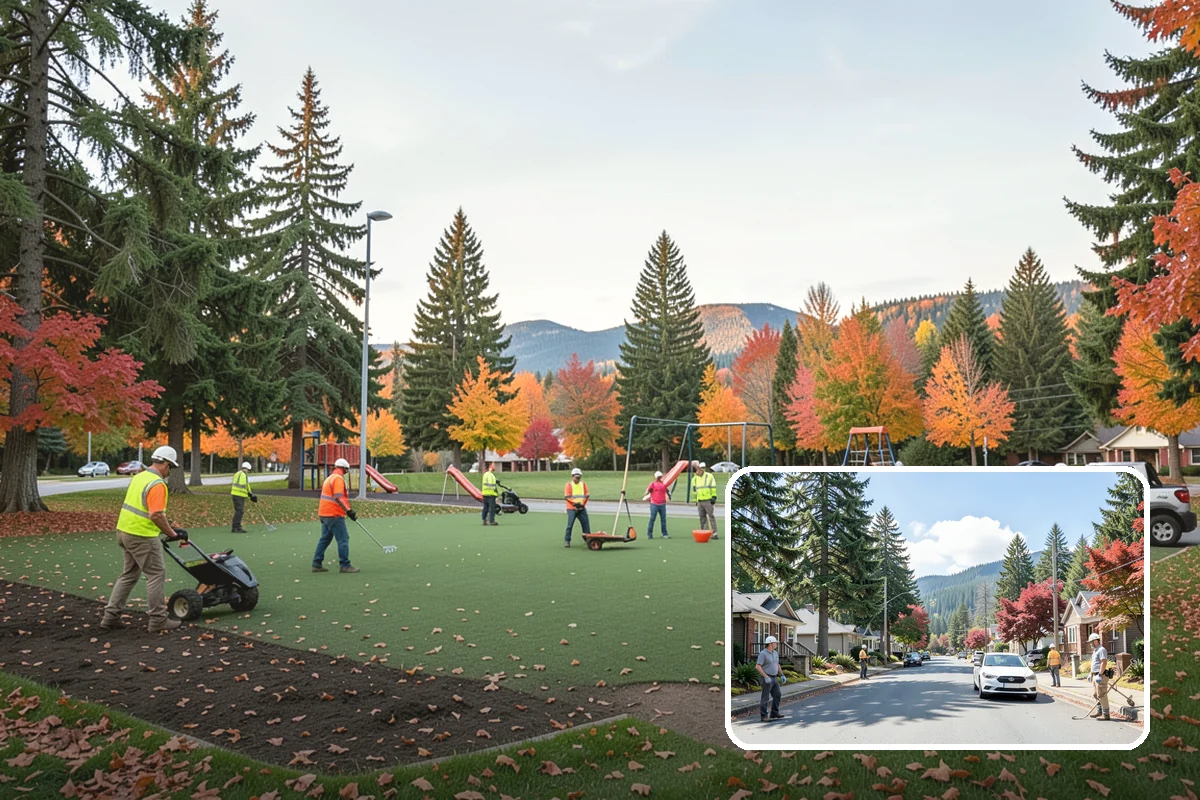 Playground Surfacing in Hunts Point, King County, WA - Provides consistent, ADA-accessible fall protection