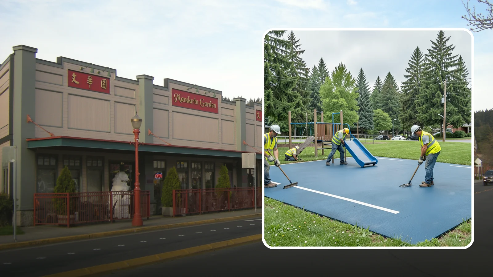 Playground Surfacing in Issaquah, King County, WA - Installation and repair of poured-in-place and safety surfacing systems for accessible public play areas.
